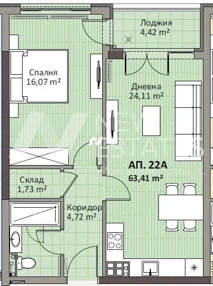 Апартамент А22