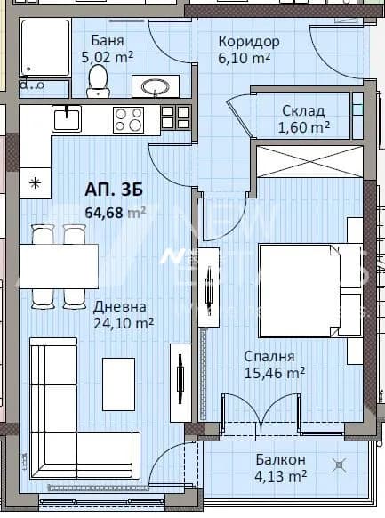 Апартамент Б3