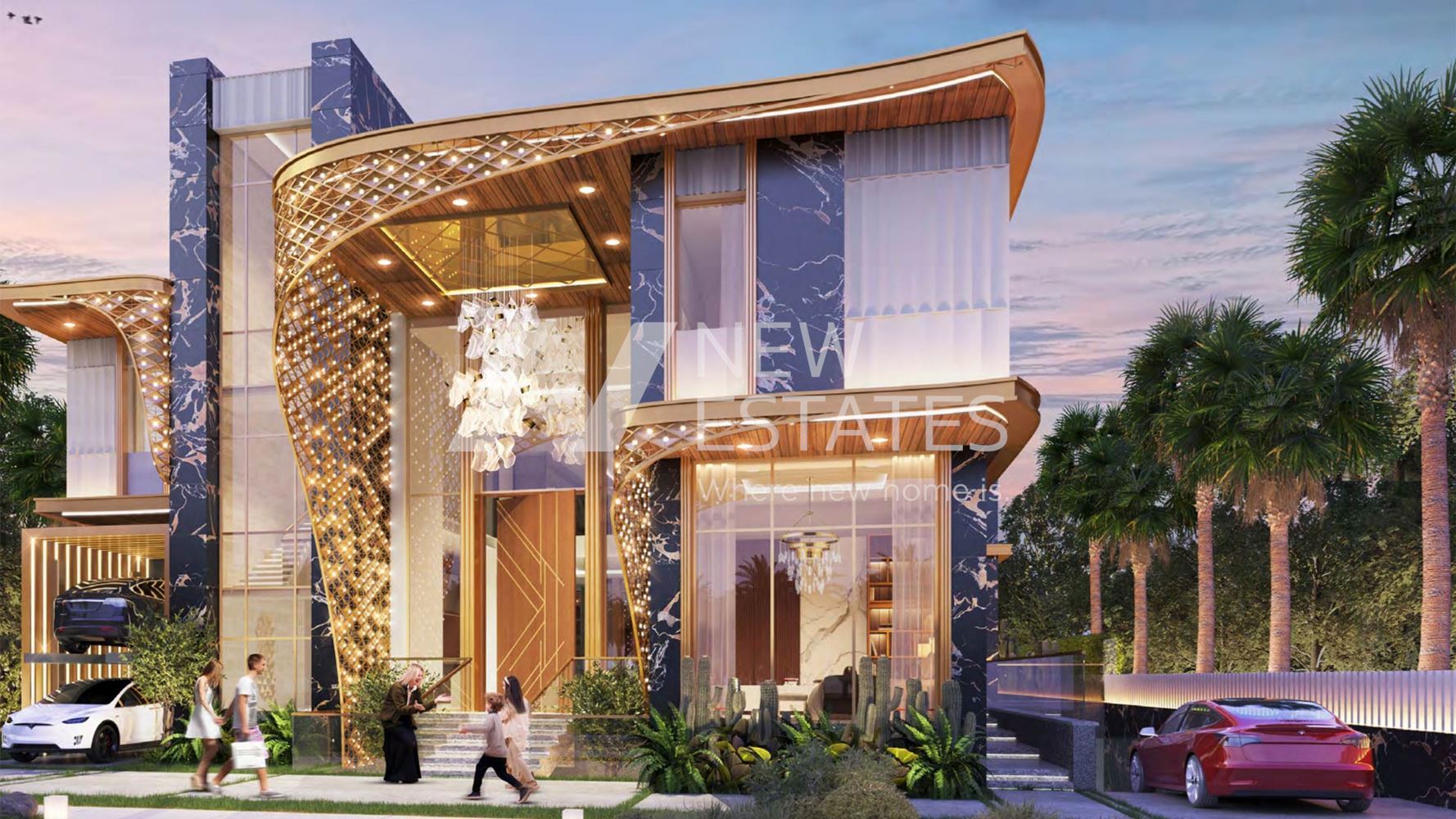 Луксозна вилна общност в Дубай, проектирана от Cavalli и бижута Дe Grisogono-4
