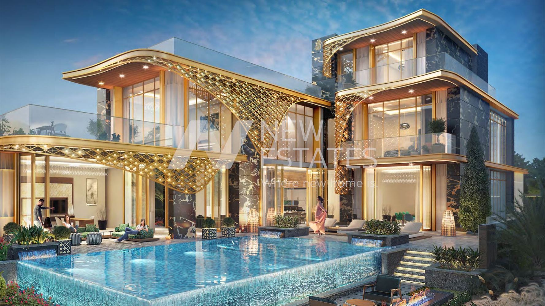 Луксозна вилна общност в Дубай, проектирана от Cavalli и бижута Дe Grisogono-0